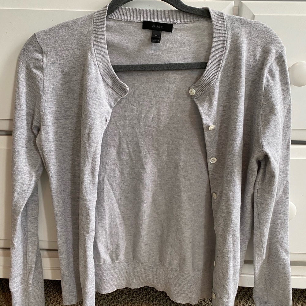 JCrew Cotton Caryn cardigan sweater
